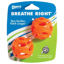 Chuckit Breathe Right Fetch Bal Small Oranje 5 Cm 2 St