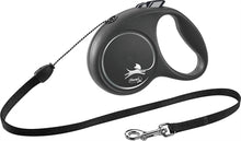 Flexi Rollijn Black Design Cord Zwart  M 5 Mtr Tot 20 Kg