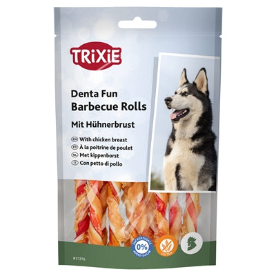 Trixie Denta Fun Barbecue Chicken Chewing Rolls