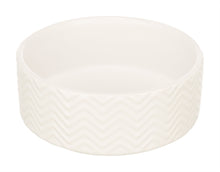 Trixie Voerbak / Drinkbak Wave Keramiek Wit