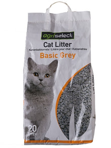 Agriselect Basic Grey Kattenbakvulling 10 Ltr