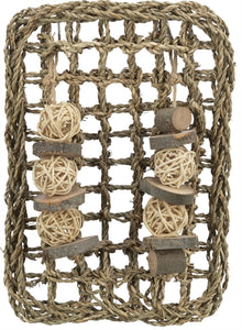 Trixie Knaagdier Mat Met Speeltjes Zeegras 18X30 Cm