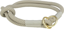 Trixie Halsband Hond Soft Half-Slip Grijs / Lichtgrijs 30X0,6 Cm