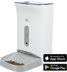 Trixie Voederautomaat Smart 2.0 Wit / Grijs 4,5 Ltr 24X19X38 Cm