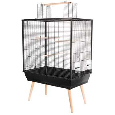 Zolux Vogelkooi Neo Jili Zwart 78X48X81/112 Cm