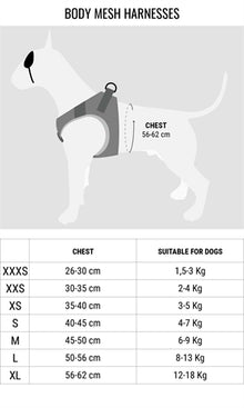 Morso Hondentuig Body Mesh Gerecycled Full Metal Dog Bruin 26-30 Cm