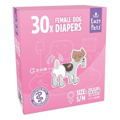 Easypets Hondenluiers Teef Xs/S 30 St
