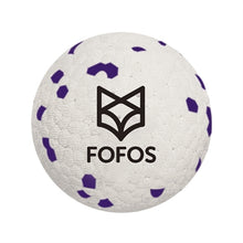 Fofos Super Stuiter Bal Wit / Paars 7X7X7 Cm