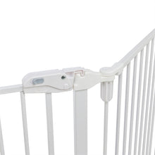 Trixie Hondenhek Afsluithek Metaal 5-Delig Met Deur Wit 62,5-300X76,5 Cm
