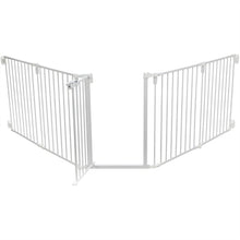 Trixie Hondenhek Afsluithek Metaal 5-Delig Met Deur Wit 62,5-300X76,5 Cm