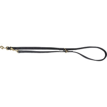 Trixie Hondenriem Pure Verstelbaar Leer Zwart S-M 200X1,5 Cm
