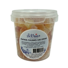 De Vries Papaya Chunks 155 Ml Ca. 100 Gr
