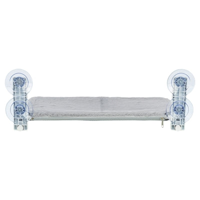 Trixie Hangmat Voor Aan Raam Opvouwbaar Pluche / Mesh Wit / Grijs 58X34 Cm
