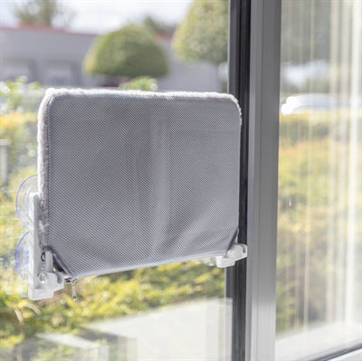 Trixie Hangmat Voor Aan Raam Opvouwbaar Pluche / Mesh Wit / Grijs 58X34 Cm