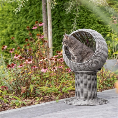 Trixie Kattenmand Amalia Rond Polyrattan Grijs 42X42X70 Cm