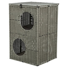 Trixie Kattenmand Amalia Hoekig Polyrattan Grijs 37X35X57 Cm