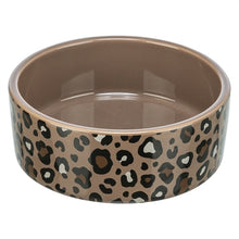 Trixie Voerbak / Drinkbak Leo Keramiek Panterprint Assorti 1 Ltr 18X18X7 Cm