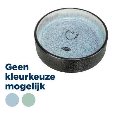 Trixie Voerbak / Drinkbak Keramiek Assorti 12X12X3,5 Cm