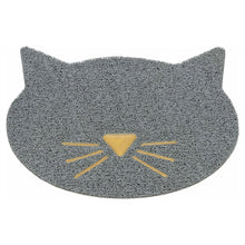 Trixie Kattenbakmat Kattenkop Pvc Lichtgrijs 42X40 Cm