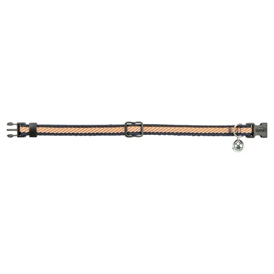 Trixie Kattenhalsband Gestreept Blauw / Oranje 20-30X1 Cm