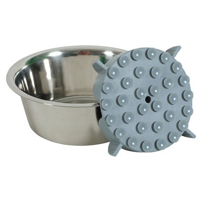 Zolux Slowfeeder / Inzet Stuk Voor Voerbak Silicone Grijs 17,5X17,5X4,5 Cm