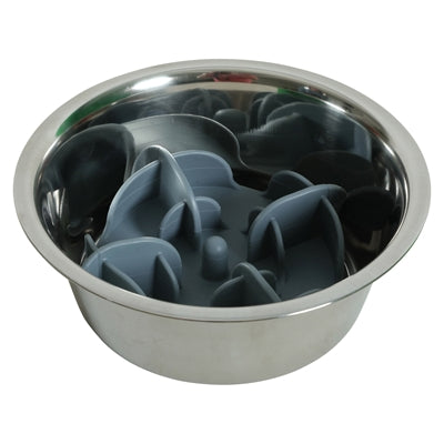 Zolux Slowfeeder / Inzet Stuk Voor Voerbak Silicone Grijs 17,5X17,5X4,5 Cm