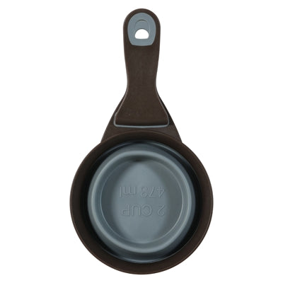 Zolux Voerschep 2 In 1 Schep / Afsluitklem Silicone Grijs 22X12X4 Cm