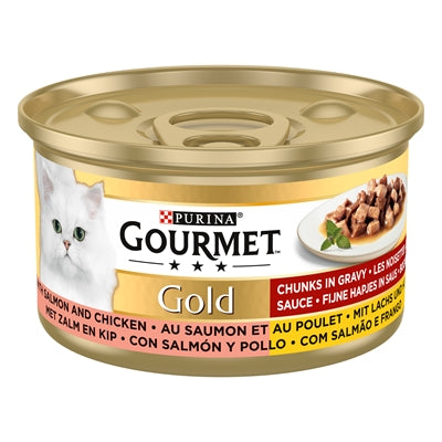 Gourmet Gold Fijne Hapjes Zalm / Kip