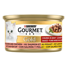 Gourmet Gold Fijne Hapjes Zalm / Kip 24X85 Gr